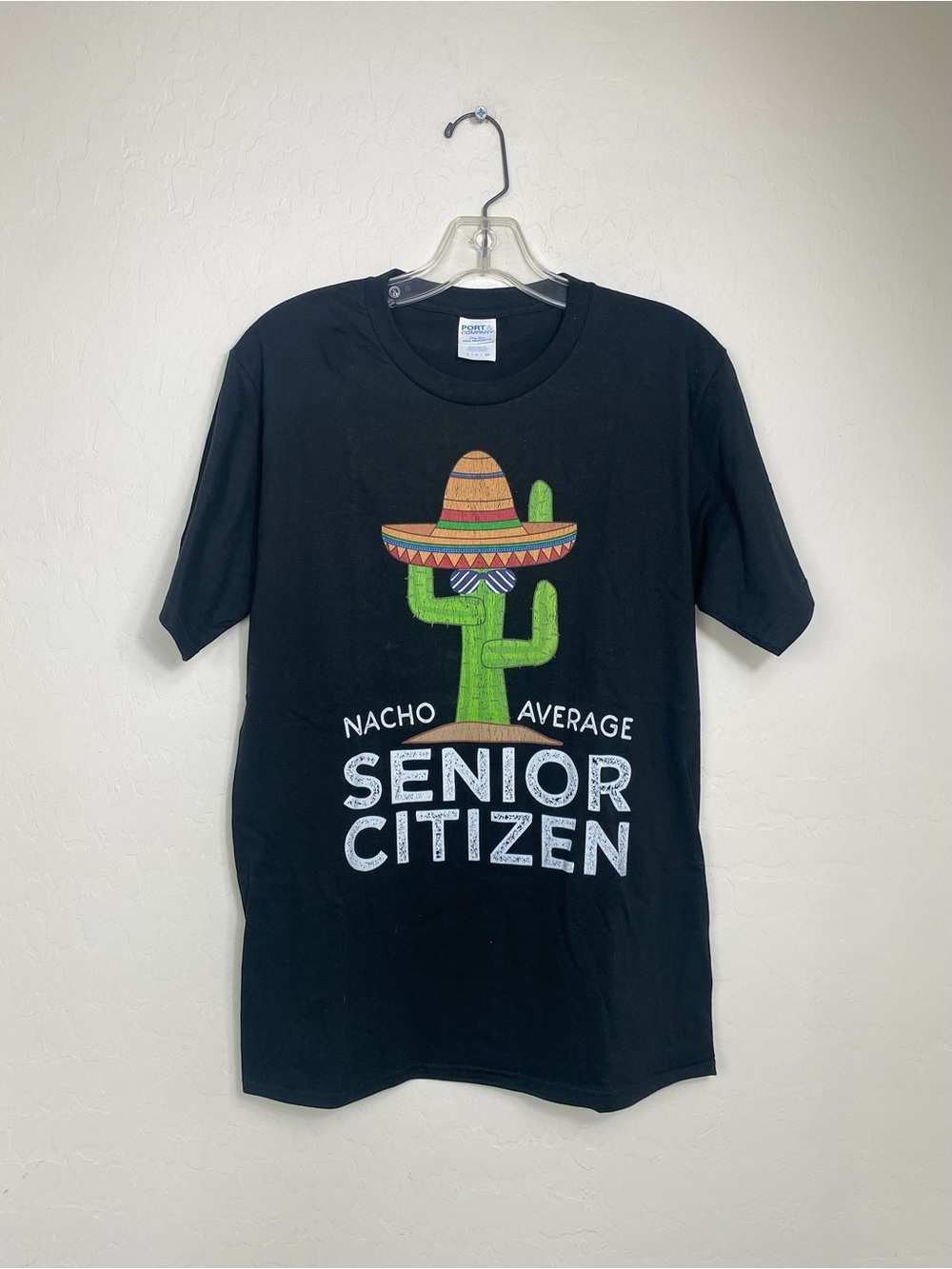 Senior Citizen Graphic Tee - Black with Green Cactus never worn.